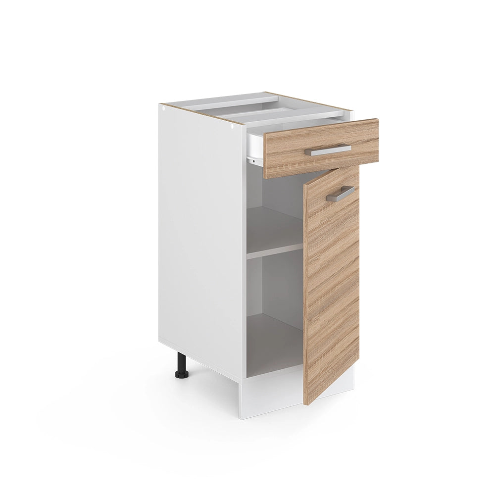 Vicco Mobiletto base per cucina Sonoma 40 cm senza piano di lavoro