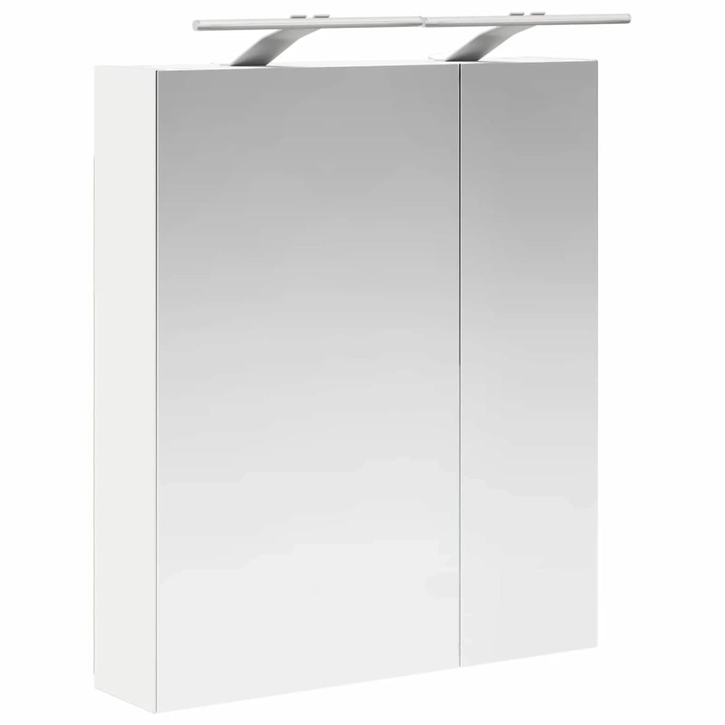 Mobiletto per specchio da bagno Bianco 60 x 14,5 x 70 cm