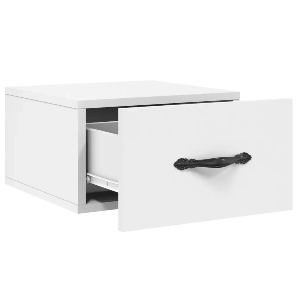 Comodini a Muro 2 pz Bianchi 35x35x20 cm 829805