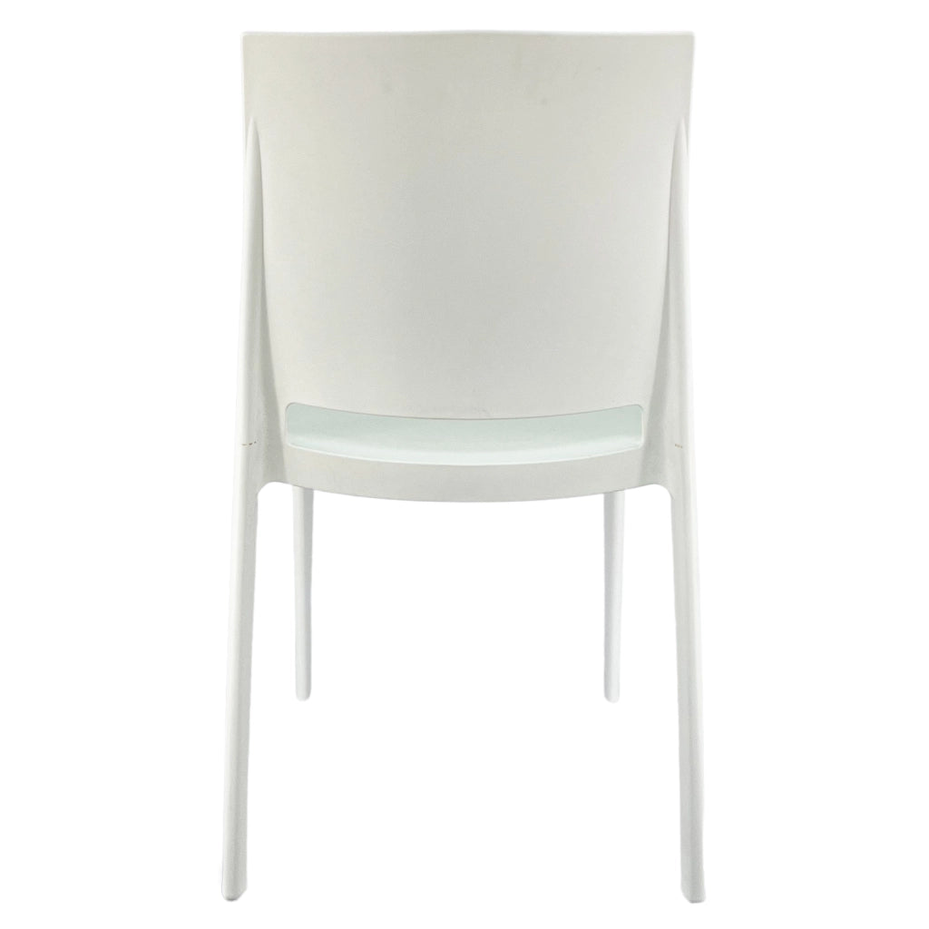 Marvin Sedia in Polipropilene Volga da Interno Esterno Giardino Impilabile Design Sedie Moderne per Patio Bianco/1 Sedia