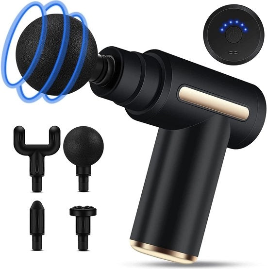 Mini pistolo per massaggi muscolari, mini pistolo massaggiatore portatile, pistolo massaggiatore ultra-stile per il sollievo dalla dolorazione muscolare