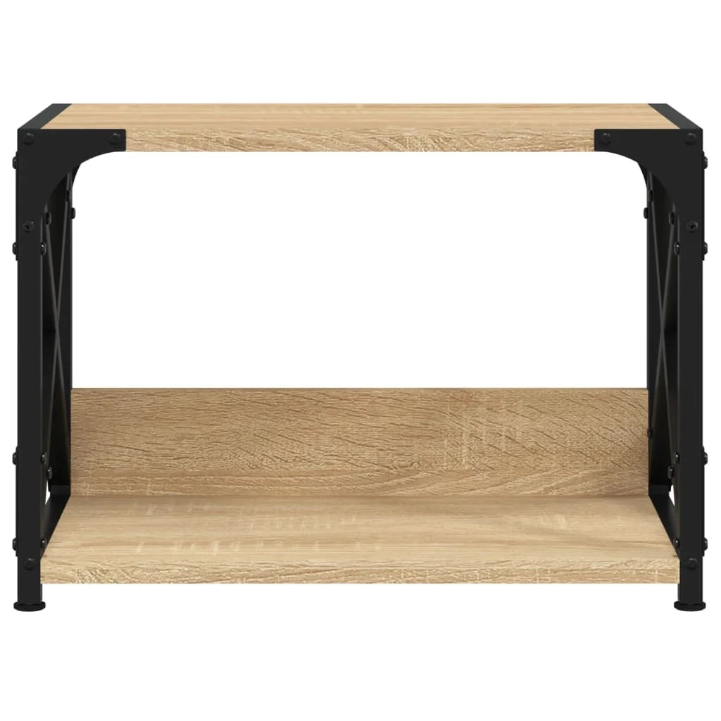 Sonoma Supporto per stampante a 2 livelli scrivania/ufficio 44 ​​x 26 x 31,5 cm marrone 02_0044797