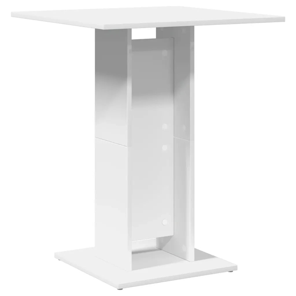 Tavolo da Bistrot Bianco 60x60x75 cm in Legno Multistrato 802102