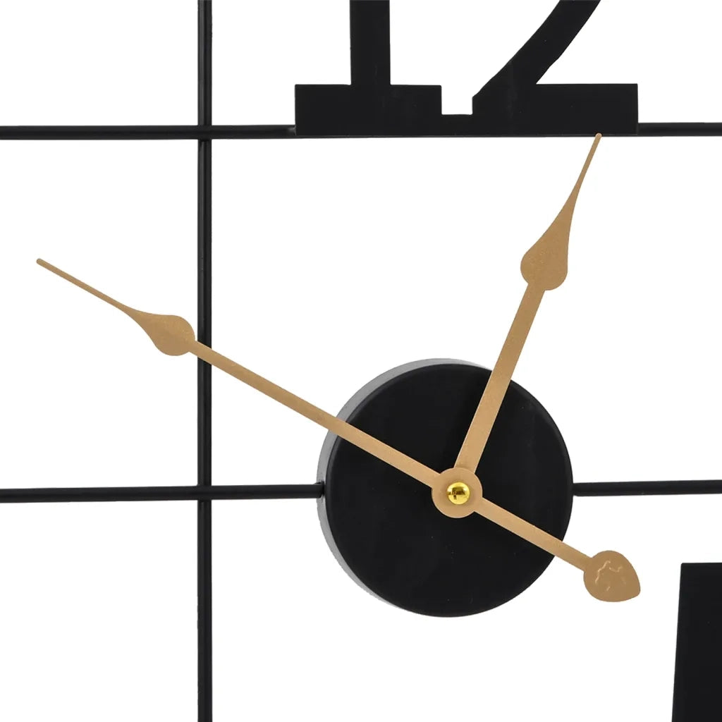 vidaXL Orologio da Parete Nero Ø50 cm in Ferro