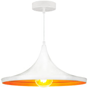 Lampada a sospensione Polux Modern bianco/oro E27 Ø36 cm