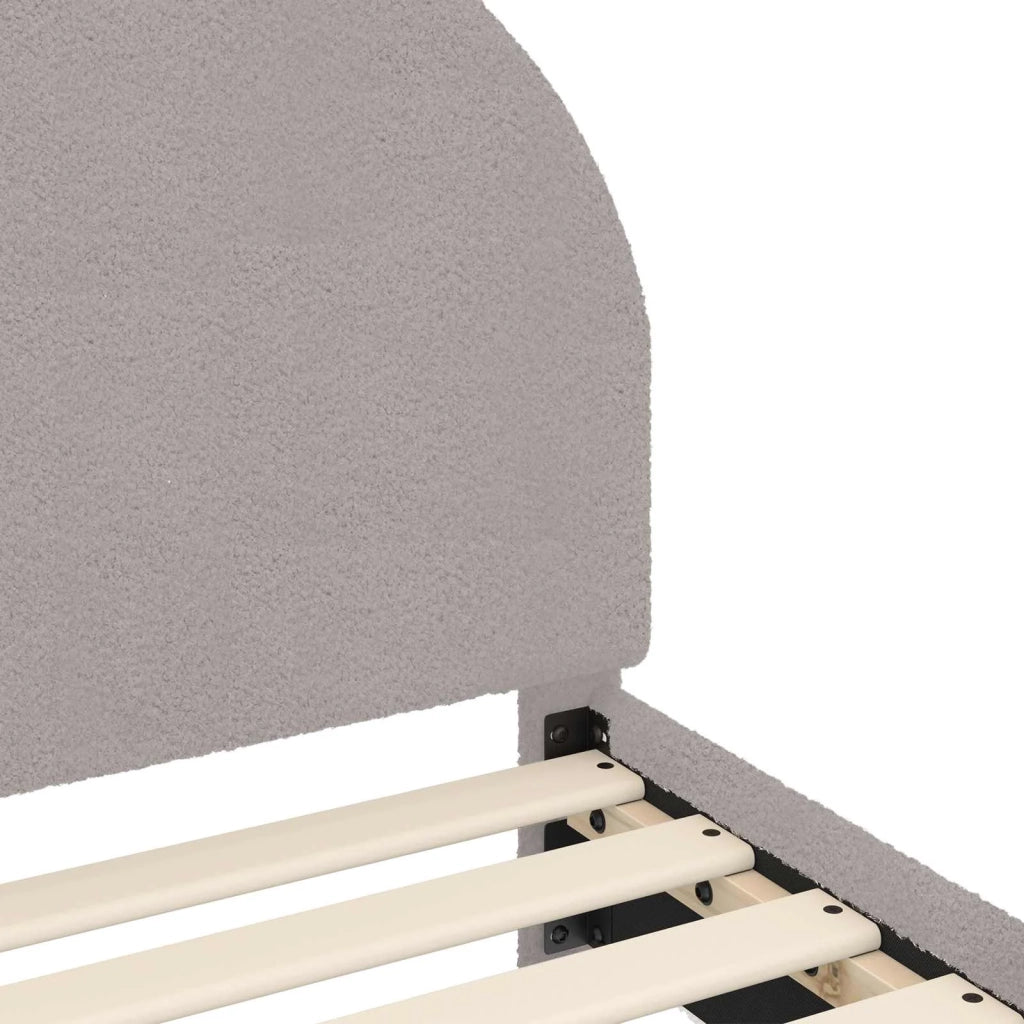 Struttura letto bambini con testata-Giroletto per bambini Grigio Chiaro 90 x 190 cm 348353