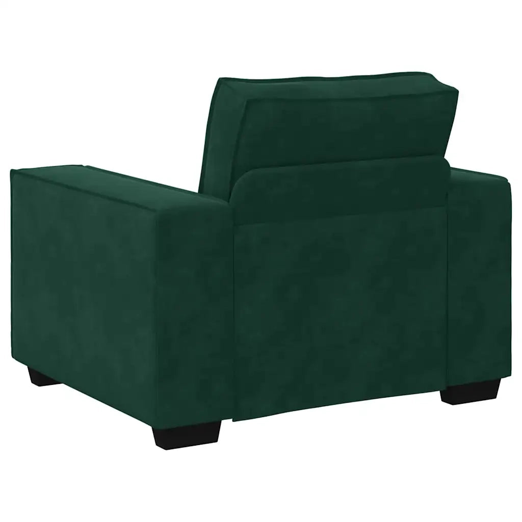 Divano Sedia Verde Scuro 100x78x84 cm Velluto 4105002