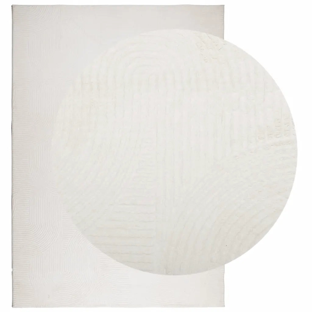 Tappeto IZA a Pelo Corto Aspetto Scandinavo Crema 140x200 cmcod mxl 89989