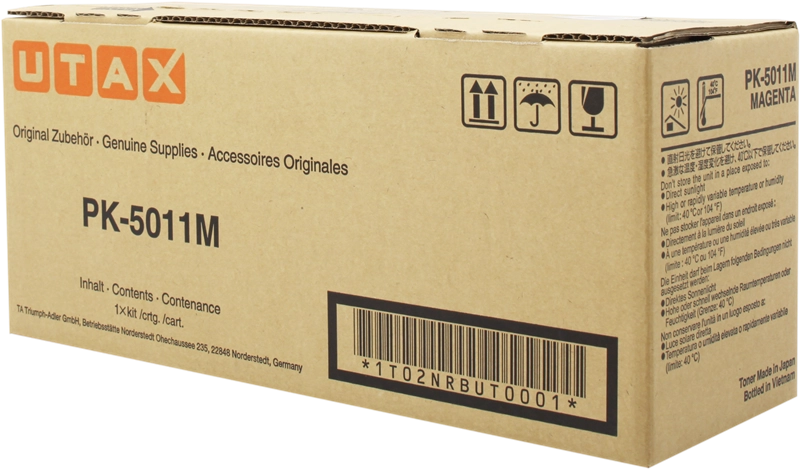 ORIGINAL Utax toner magenta PK-5011M 1T02NRBUT0 ~5000 Seiten