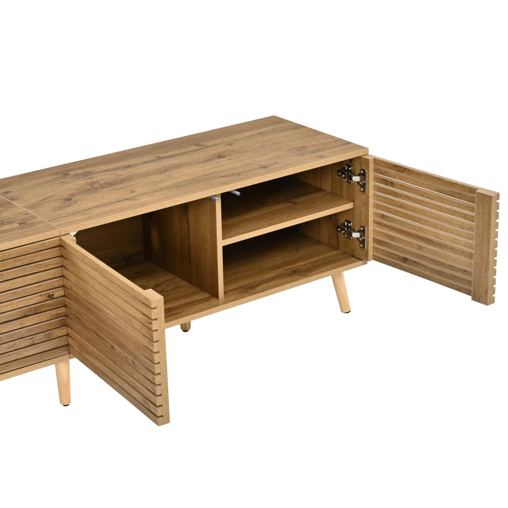 MOBILE TV 180x40x46 cm per TV fino a 75" 4 ante colore legno