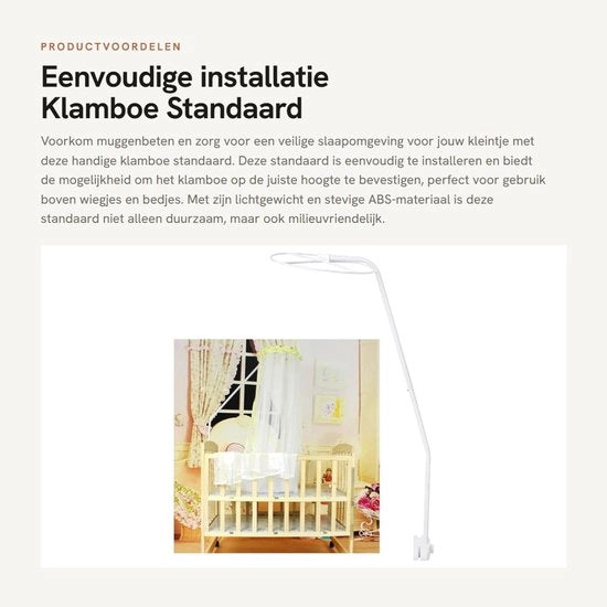 Installazione facile della tenda per bambini - Adattabile e leggera - Solida e duratura - Adatta per lettini per bambini - Protezione contro le zanzare e gli insetti.