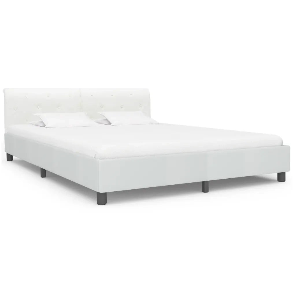 Giroletto-Struttura Letto Bianco in Similpelle 180x200 cm 542960