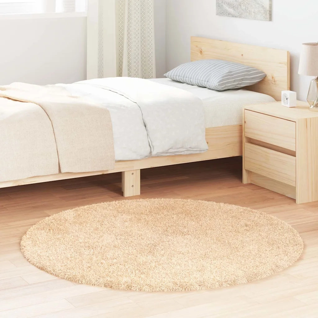 Tappeto del soggiorno | Tappeto Shaggy a Pelo Lungo NAVARRA Beige 120x120 cm poliestere