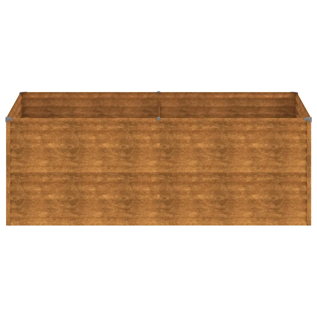 Fioriera Rialzata da Giardino 196x100x69 cm in Acciaio Corten 152003