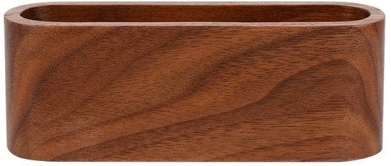 Supporto per biglietti in legno di faggio/nota, capienza 20-35 biglietti, elegante e duraturo, realizzato a mano.