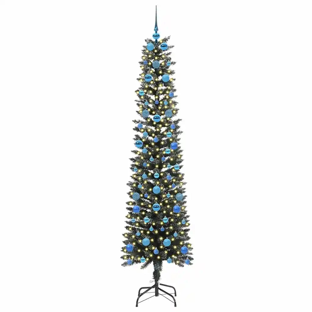 Albero di Natale artificiale con 300 LED Verde 210 cm 3395959