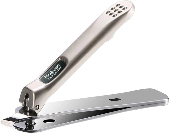 Nagelknipper in acciaio inossidabile - taglia unghie affilata con abrasivo - regalo per uomini e donne