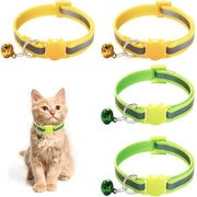 Impacco per gatto con chiusura di sicurezza - set da 4 pezzi - realizzato in nylon di alta qualità - con chiusura rapida - con riflettori - flessibile