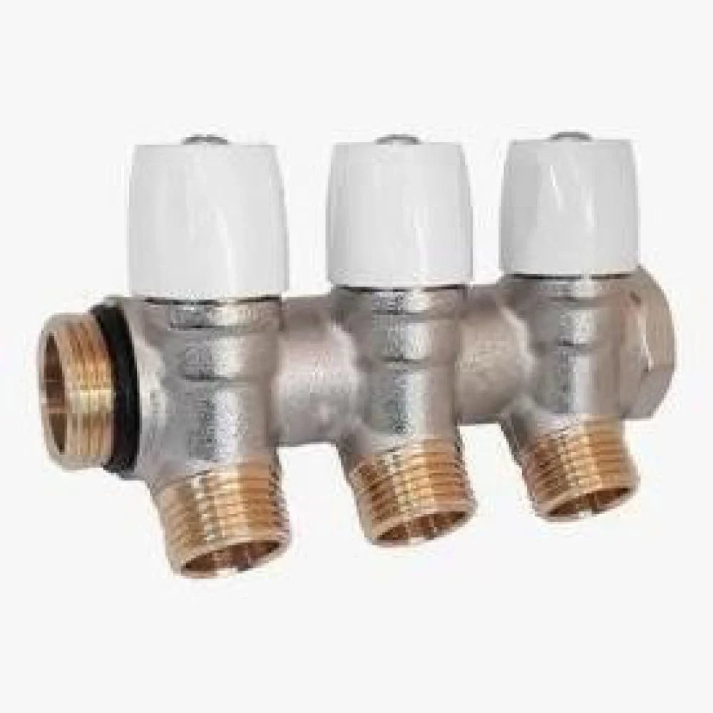 Collettore con rubinetti inclina ti 2 vie 3/4  b08m3gtymx