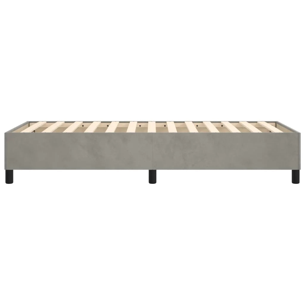 Struttura Letto a Rete a Molle Grigio Chiaro 90x200 cm Velluto 3121096