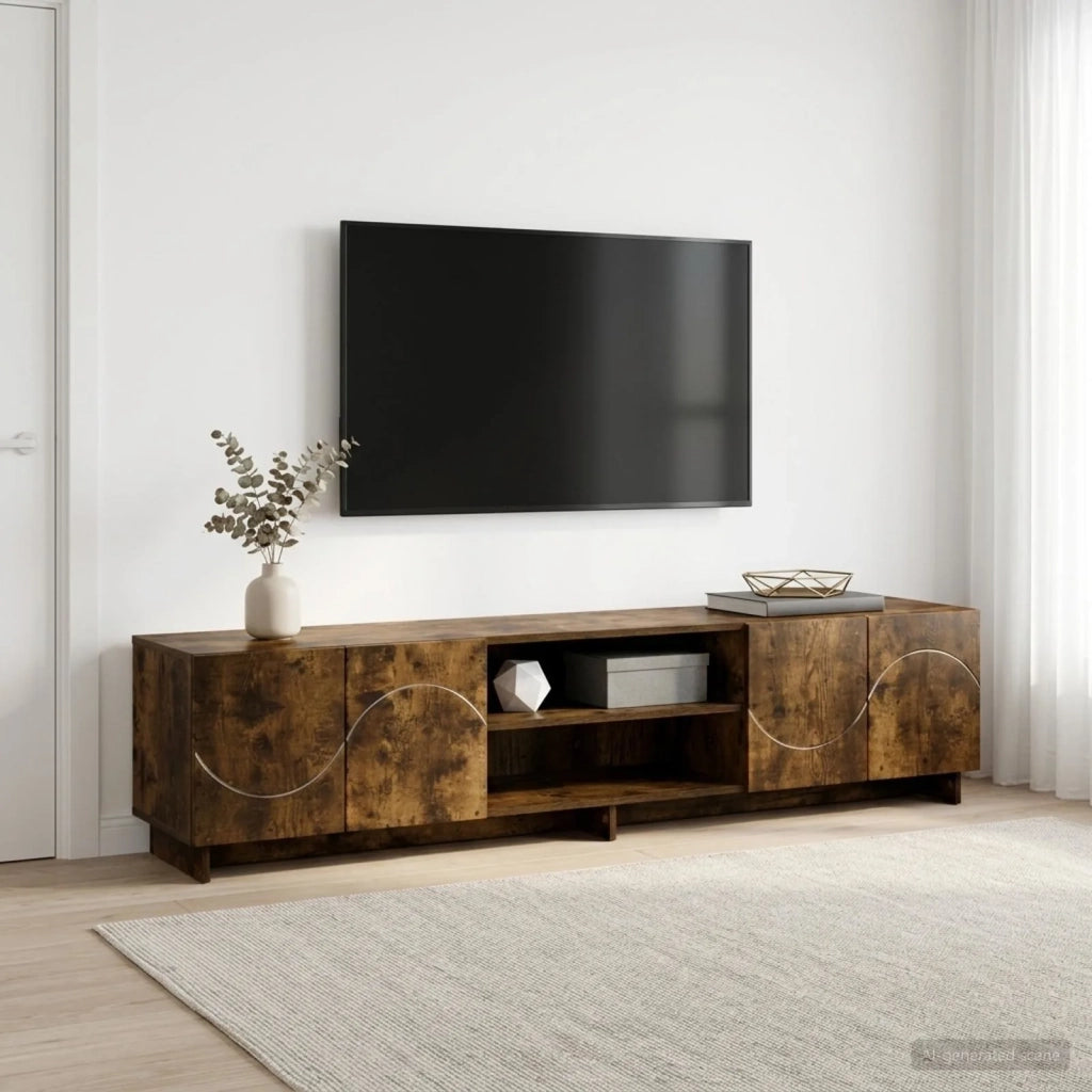 Supporto TV 179.5 x 34.5 x 40 cm Rovere Fumo 8011500
