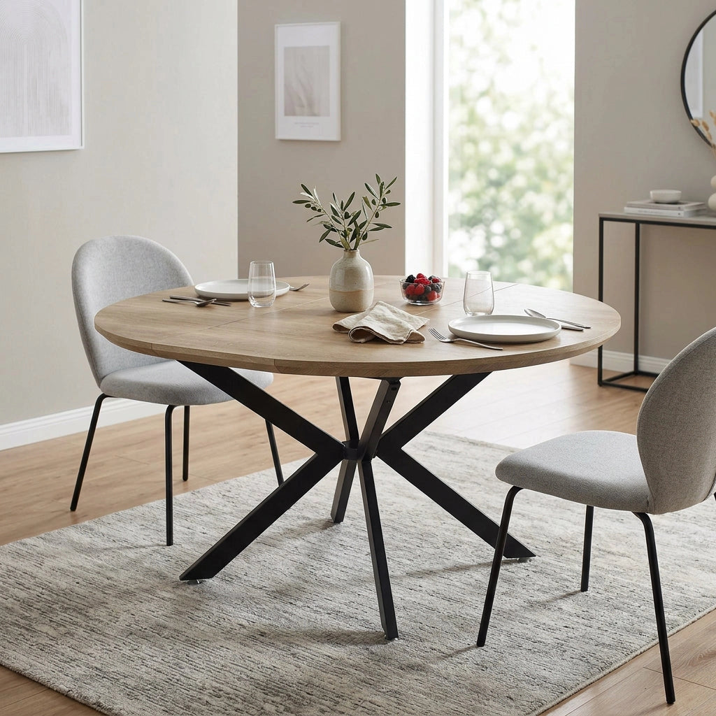 Tavolo da pranzo rotondo allungabile 120/160x120 - VESTA