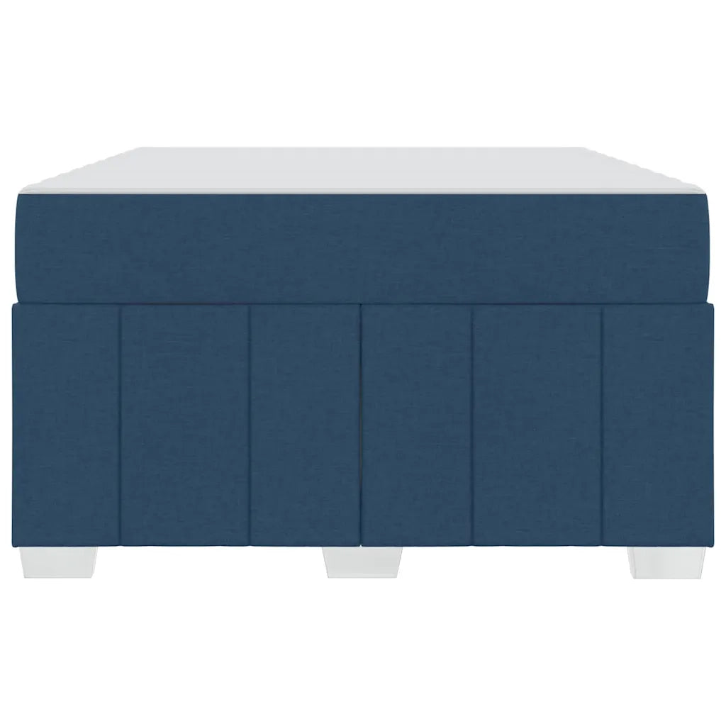 vidaXL Struttura del letto con materasso Blu 120 x 200 cm Tessuto