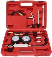 Sistema di Test di Leaking Dual Indicatore - Cilindro Leaking Tester - Drenaggio Controllato - Test di Lek - Strumento di Compressione - Intervallo di Test 0-100 psi - Tubo di 18 pollici - Tester di Compressione