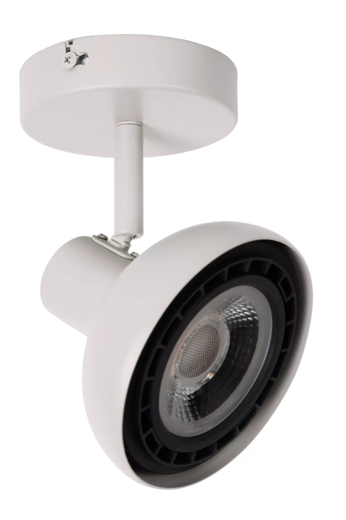Faretto soffitto bianco tondo orientabile ES111 12W Lucide