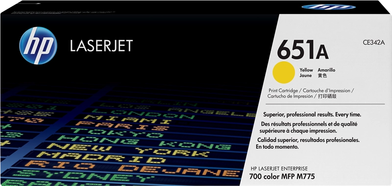 HP Cartuccia Toner originale giallo LaserJet 651A