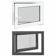 Finestra per Soffitta RISOR 80 x 60 cm PVC e Vetro Antracite CFW4921457
