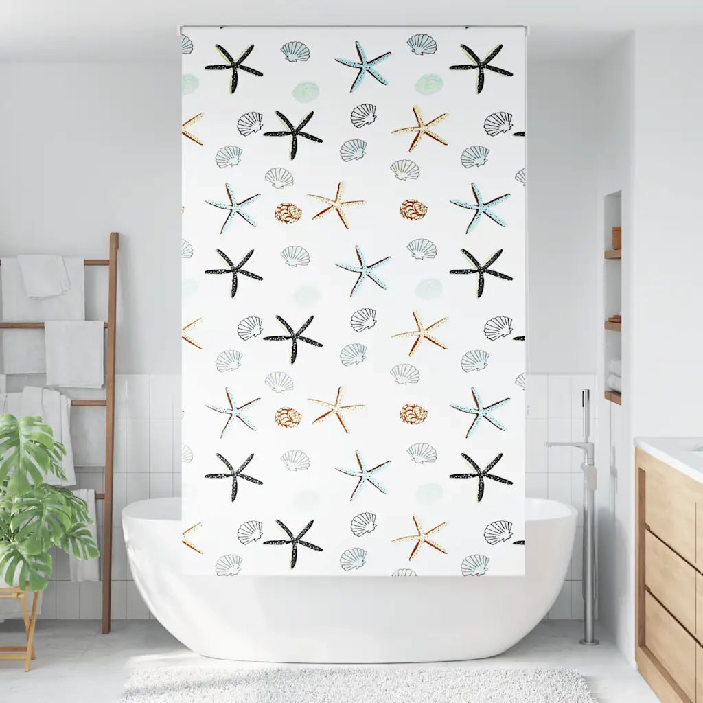 vidaXL Tenda a Rullo Doccia 120x240 cm Larghezza Tessuto 116 cm