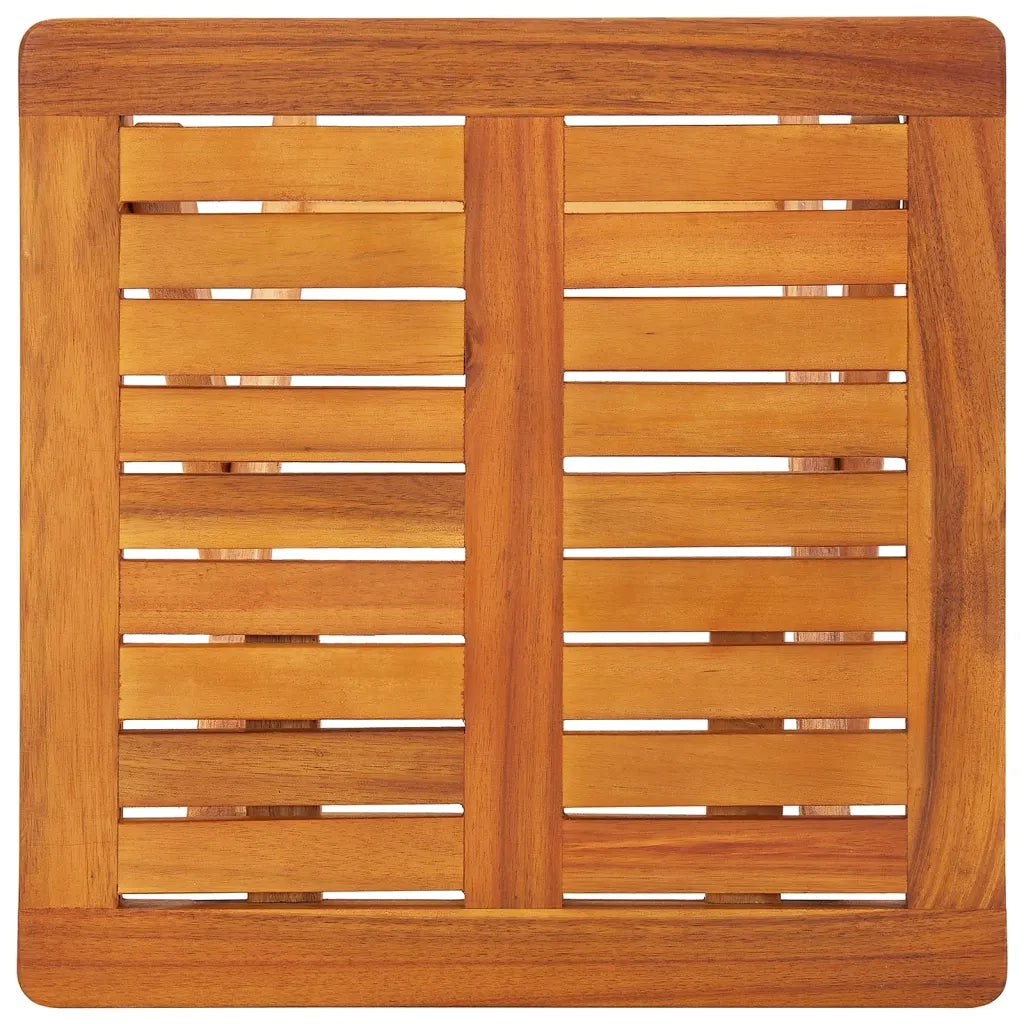 Lettino Prendisole 2pz con Tavolo e Cuscini Massello d'Acacia 3077351