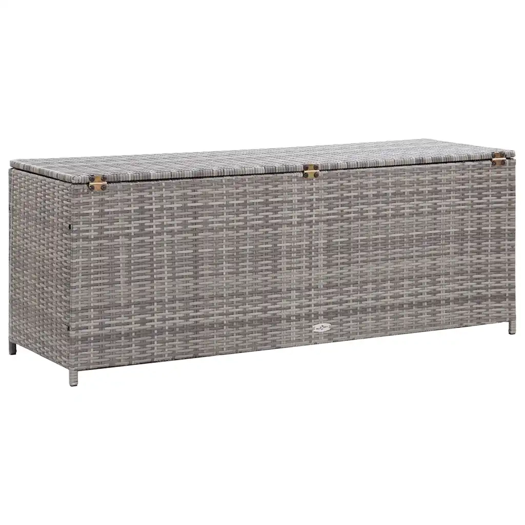Baule da Giardino Grigio 150x50x60 cm in Polyrattan CFW9450421