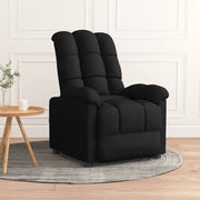 Poltrona Reclinabile in Tessuto Nero 289798