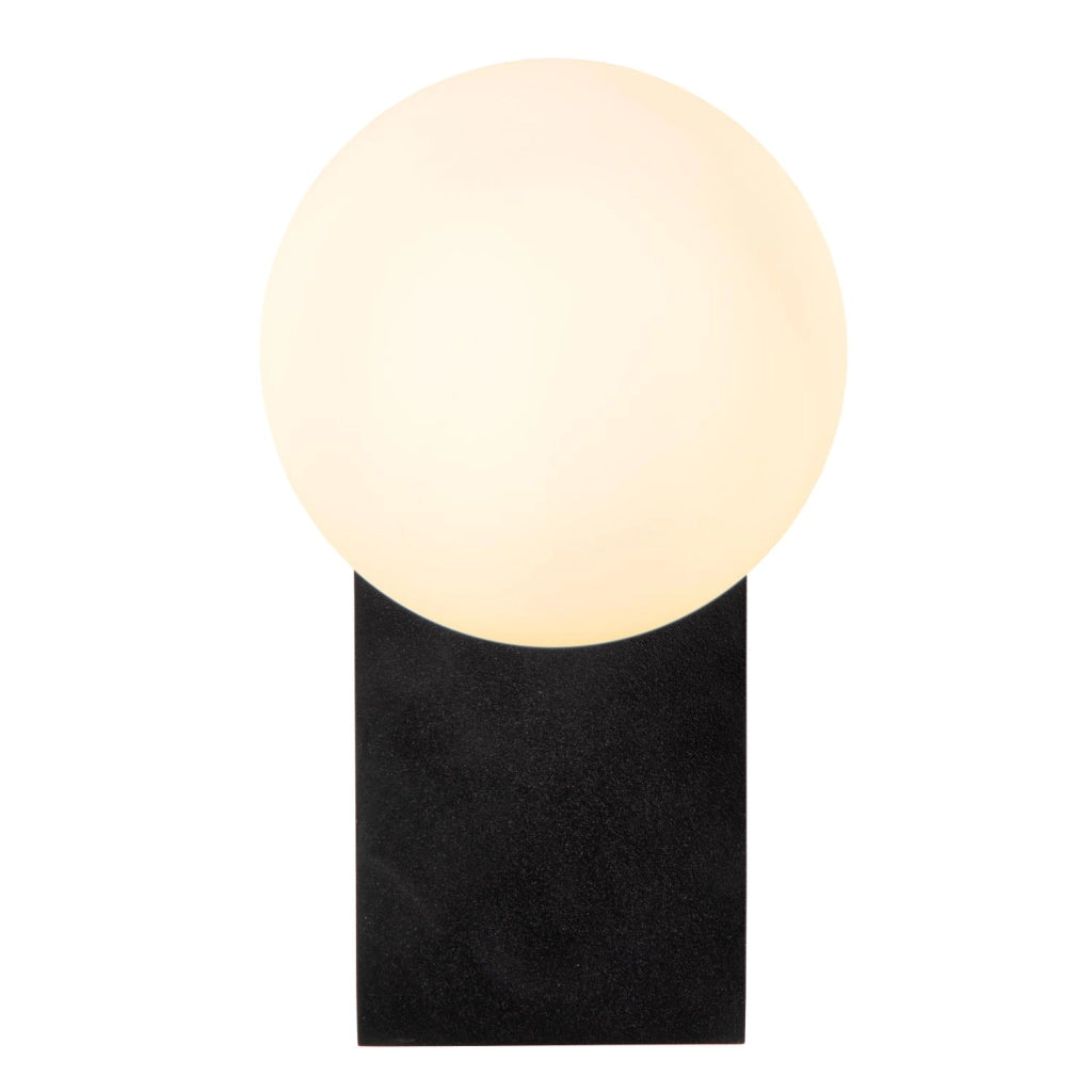 Applique bagno LED 10W vetro nero TASSA Lucide IP44