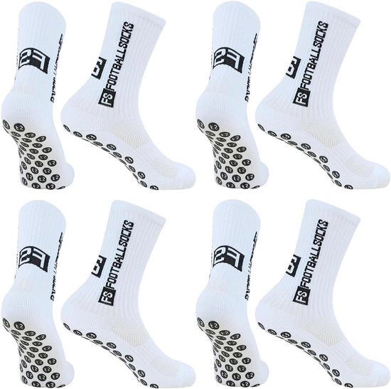 Calzini antiscivolo per calcio - 4 paia - EU 39-46 UK9-11 - Unisex - Calzini per allenamento calcio
