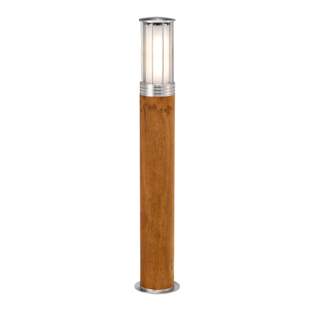 Paletto giardino teak/inox E27 40W IP55 Hornsea Elstead