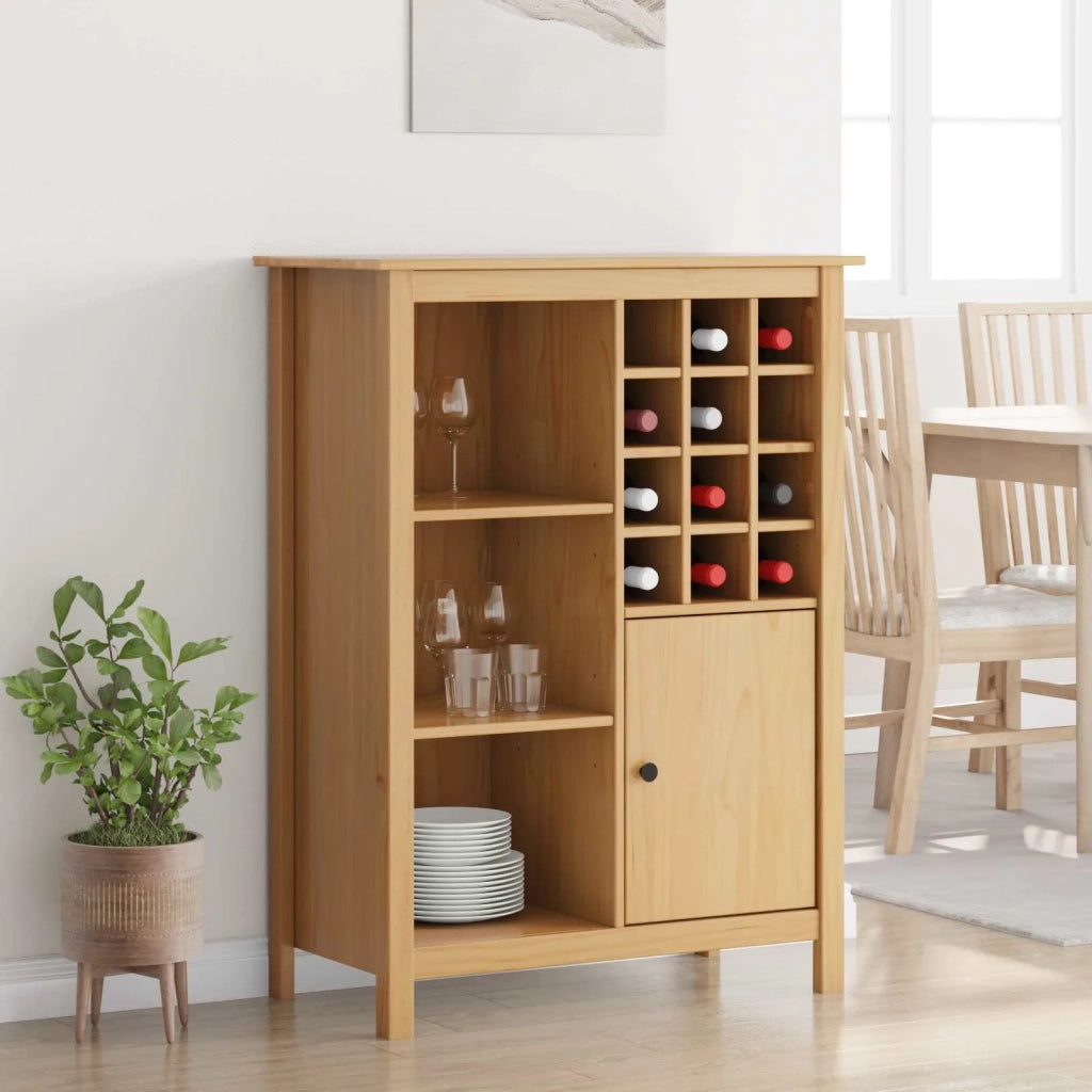 Mobile per vino HILL Marrone miele 79.5 x 40 x 107.5 cm CFW8134477