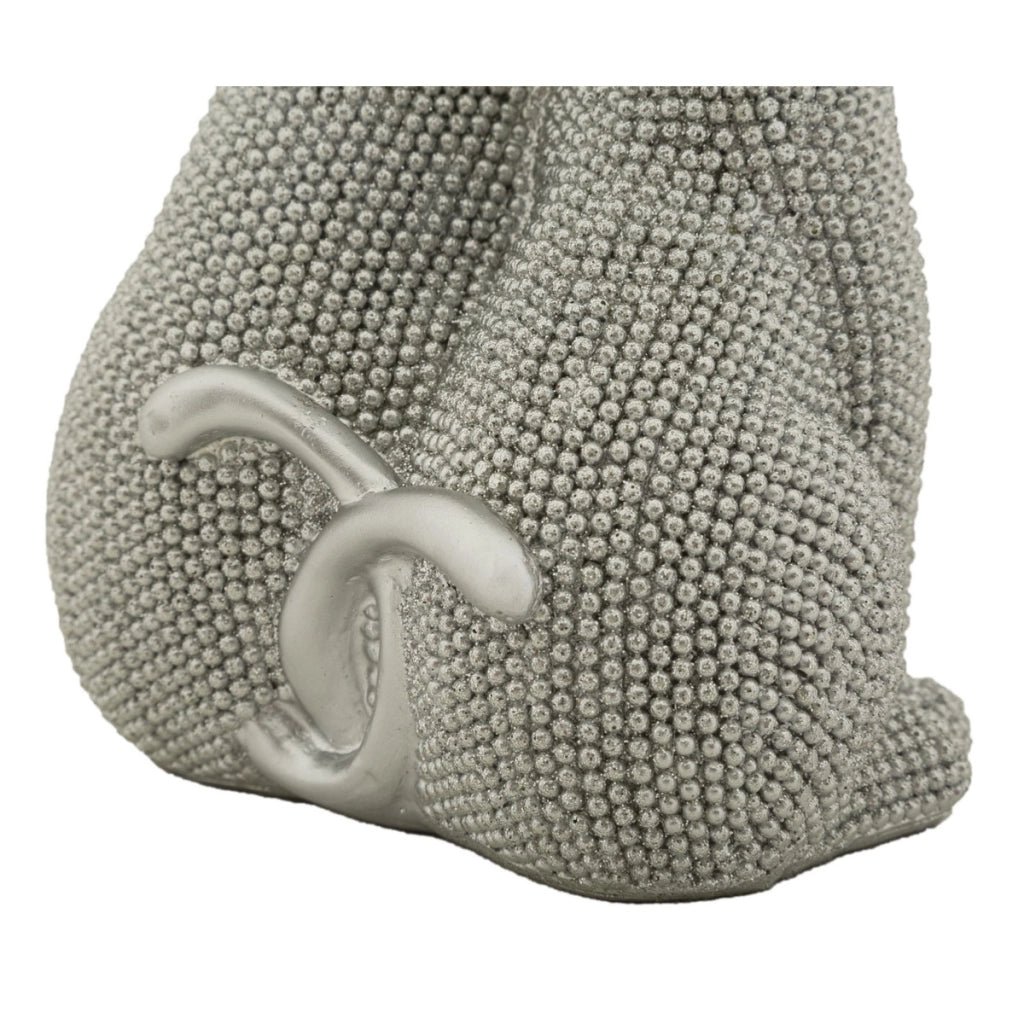 Scultura Gatti 1, Argento, Poliresina, 13x10x21 cm