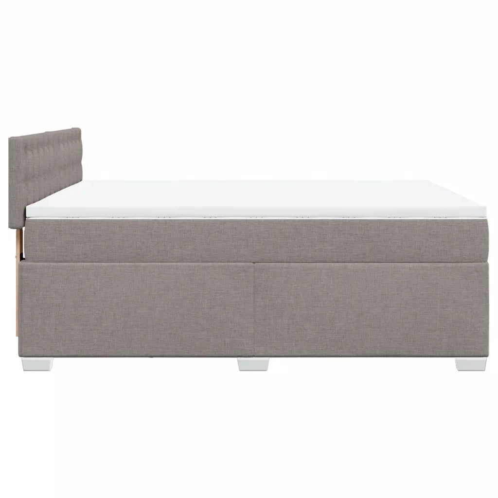 Giroletto a Molle con Materasso Tortora 140x200 cm in Tessuto 3285929