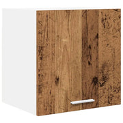 Armadio pensile | Mobile da Cucina con porta Legno Antico e Bianco 40 x 31 x 40 cm