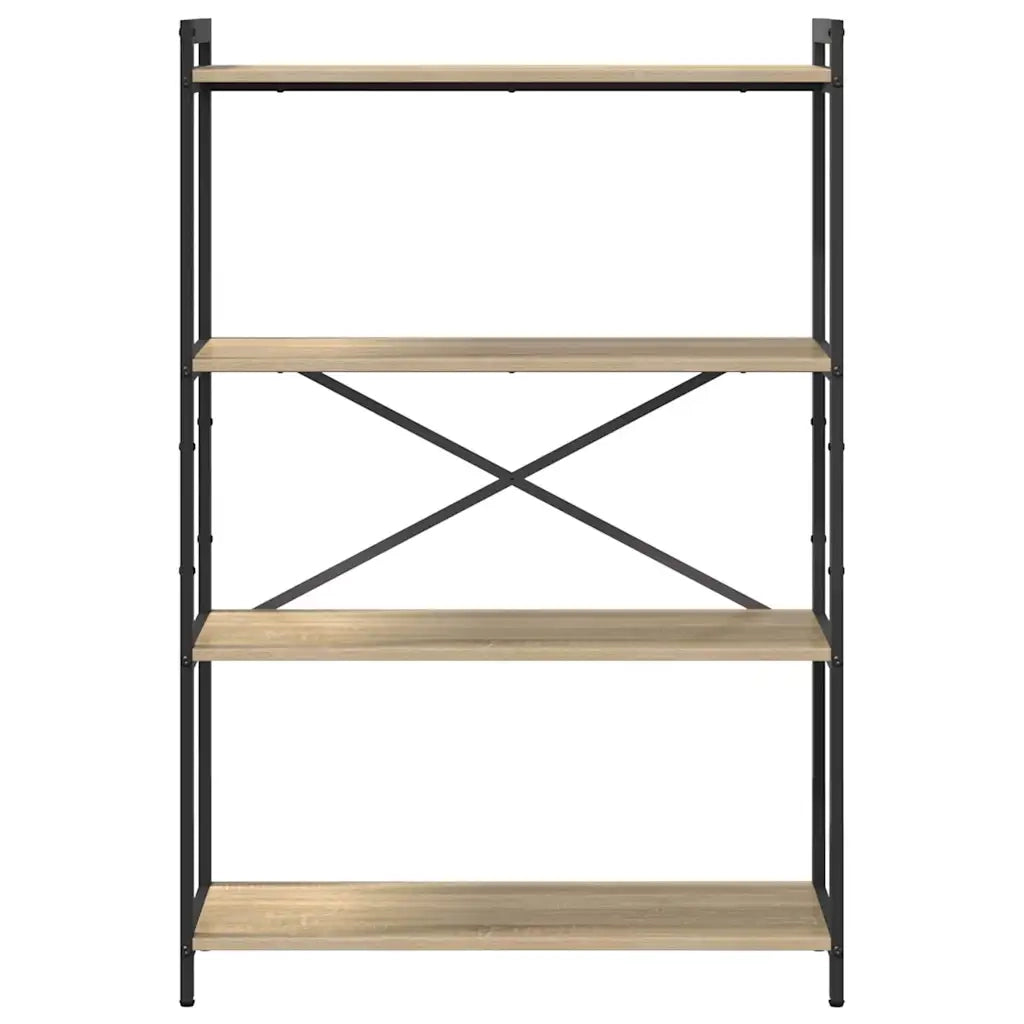 Libreria-Scaffale per Libri-Mobile di Stoccaggio Rovere Sonoma 80 x 30 x 120 cm Legno multistrato