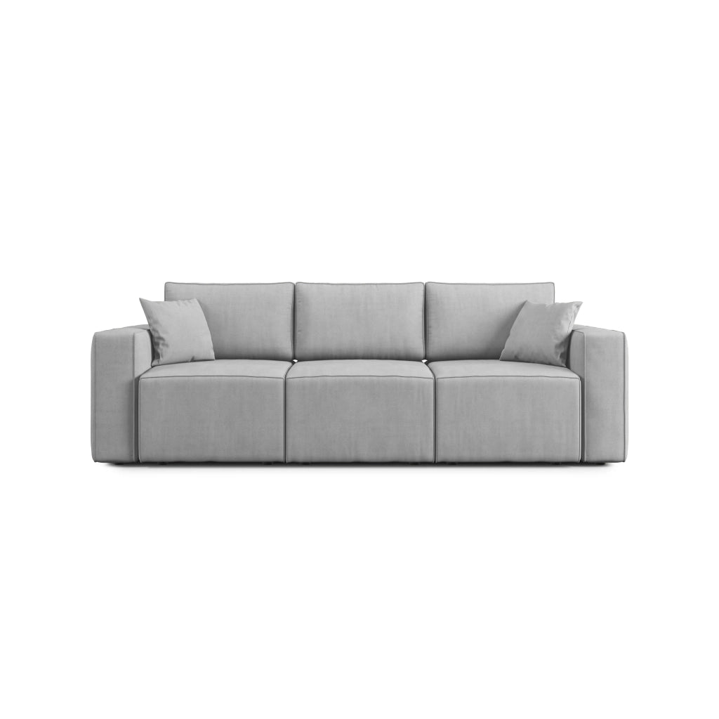 Morfeo Divano 3 sedute tessuto impermeabile 245 cm grigio chiaro