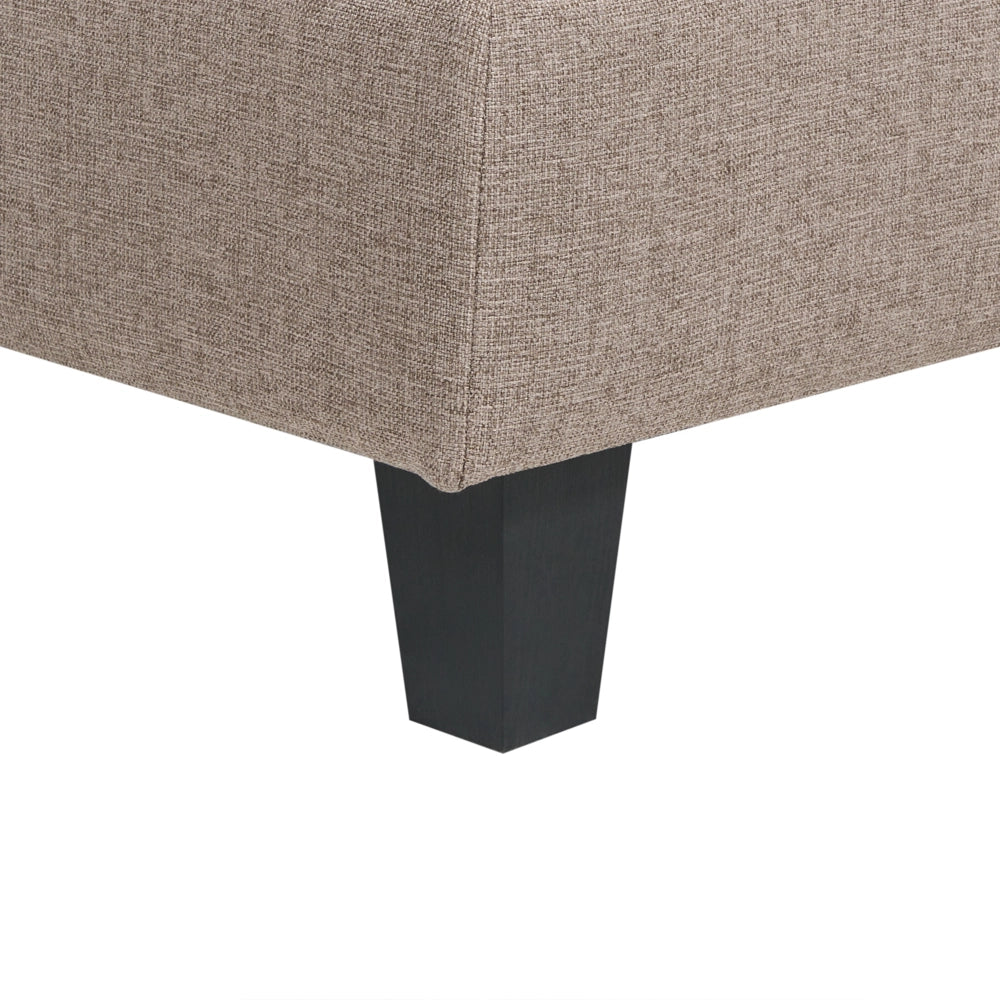 Modulo per Divano 1 posto in Tessuto marrone sezione modulare stile moderno scandinavo soggiorno