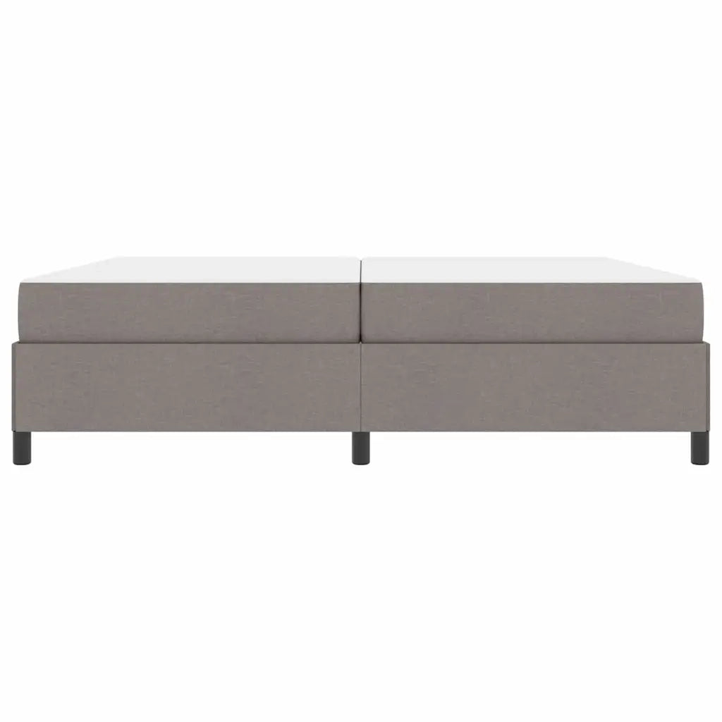 vidaXL Letto a molle Tortora e Nero 200 x 200 cm