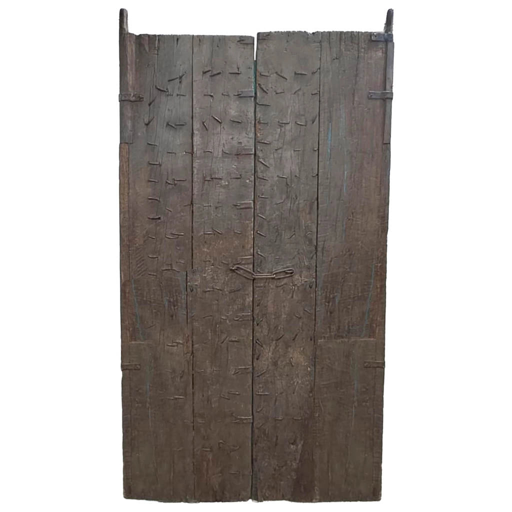 Porta in legno fatta a mano 110x7x225h cm