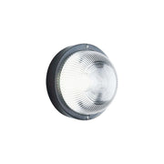 Plafoniera Tonda a Muro Illuminazione Esterno Lampada a Parete Vetro Luce Sovil Colore: Nero