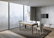 Tavolo Allungabile 160-220x90x77 cm Cico Mix Bianco Frassino