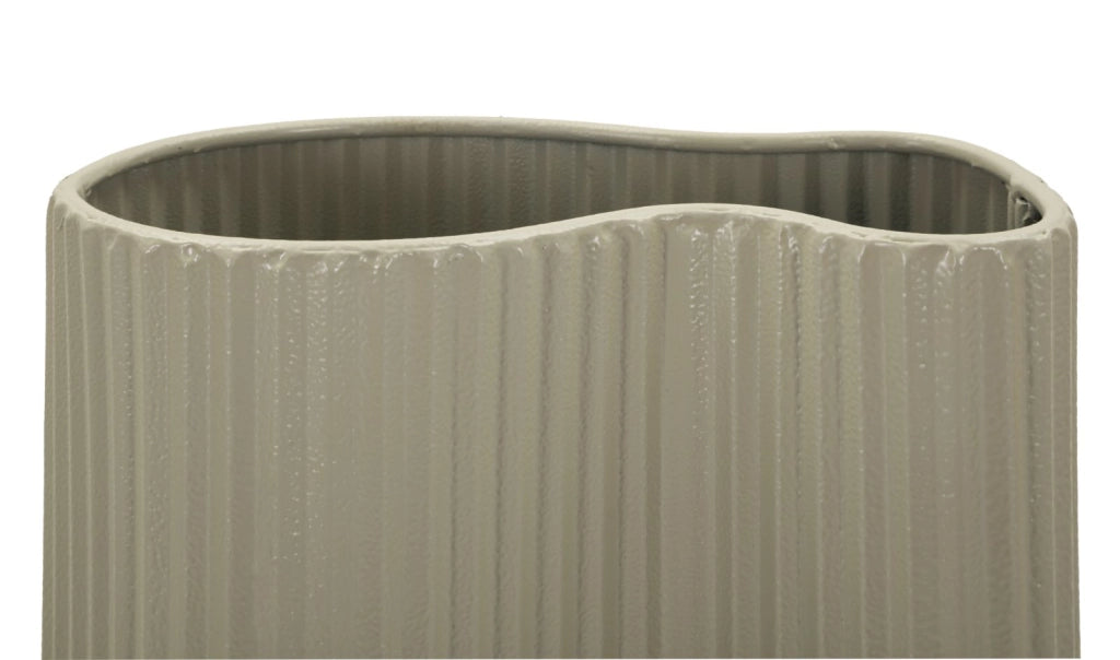 Vaso Frankfurt 21x12x36 cm in Ferro Bianco